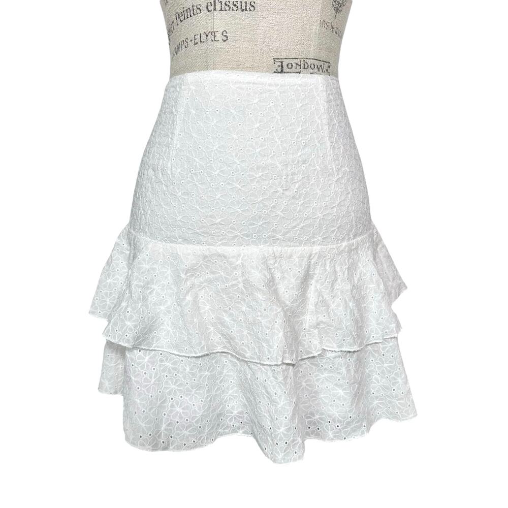 Showpo. | Women | Joselyn White Floral Eyelet Tie Back Matching Set | Size 4 - Picture 5 of 16